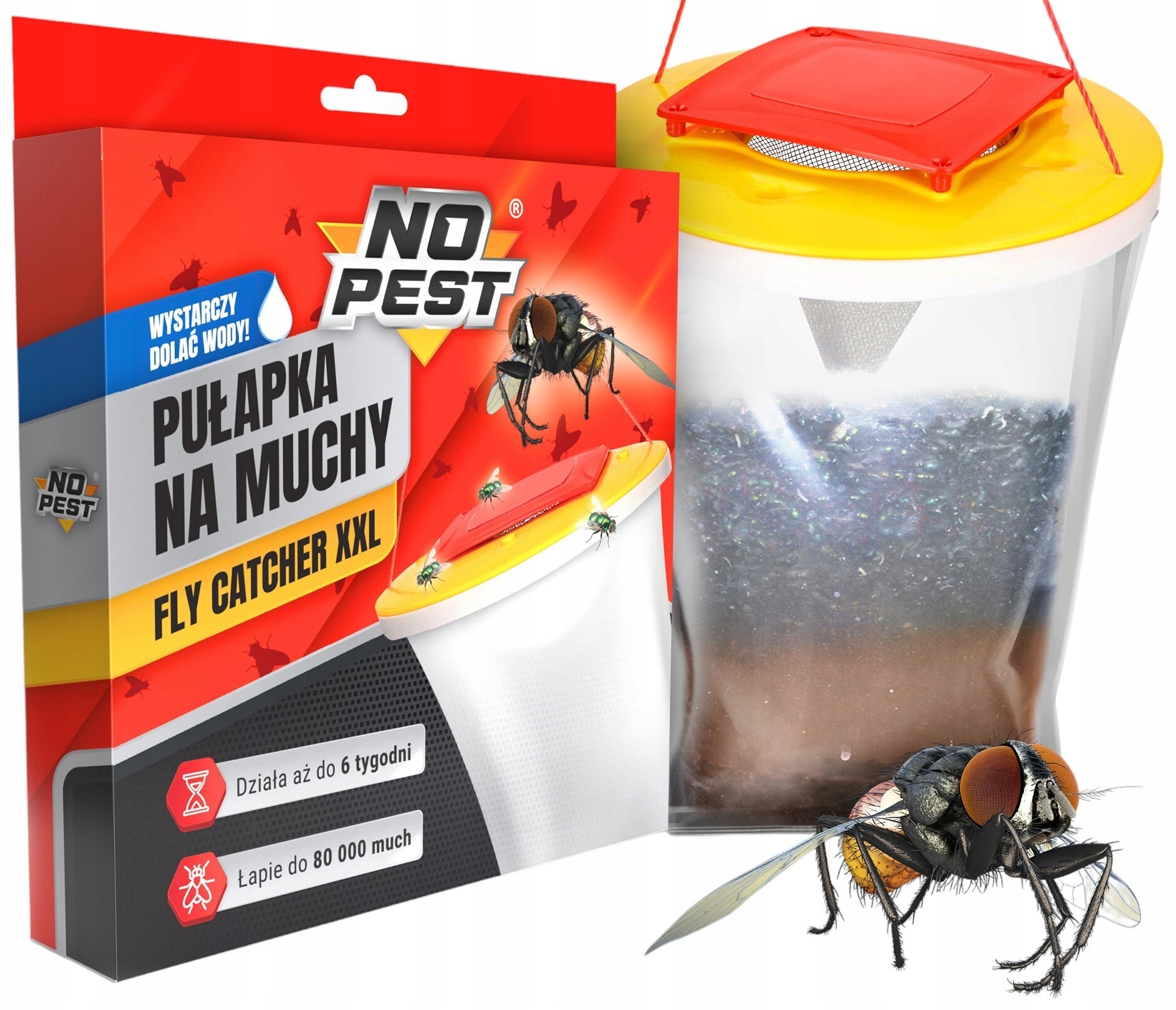 No Pest XXL – ekologická pasca na muchy, osy a lietajúci hmyz do stajní a stodôl