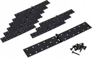 Závesy, pánty - 10x 300 mm stavebné závesy spletené dvere