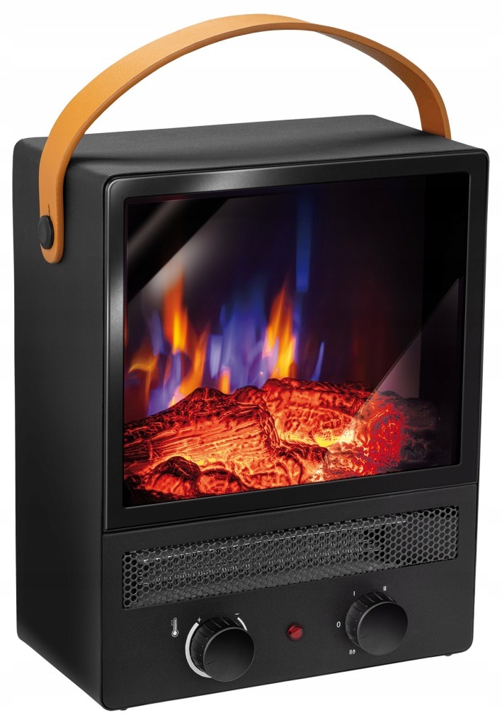 Elektrický krb MPM MEK-02 1500 W s efektom plameňa a ventilátorovým ohrievačom