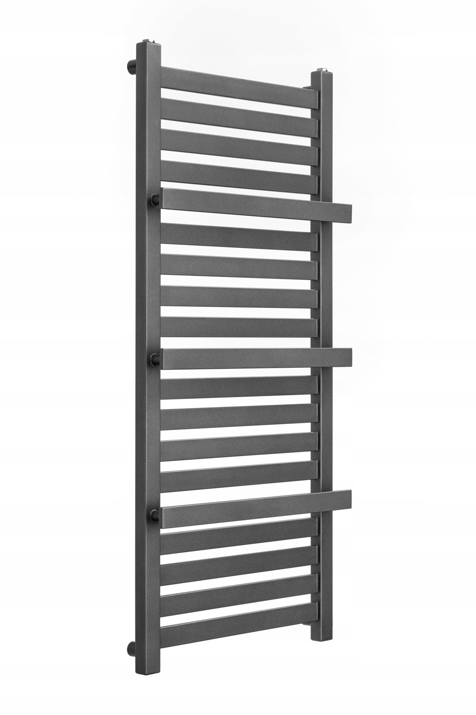 Lávový vodný kúpeľňový radiátor 1038 W 640 x 1600 mm čierny, sivý