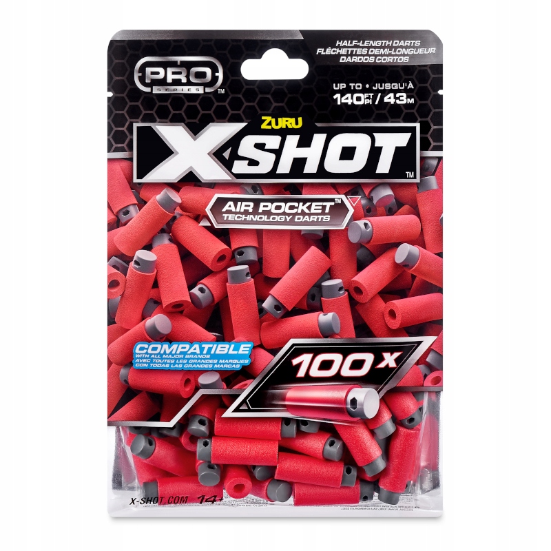 Pištoľ X-Shot Pro Longshot Sinosister launcher, 40 rán + 100 rán ZADARMO VYPR