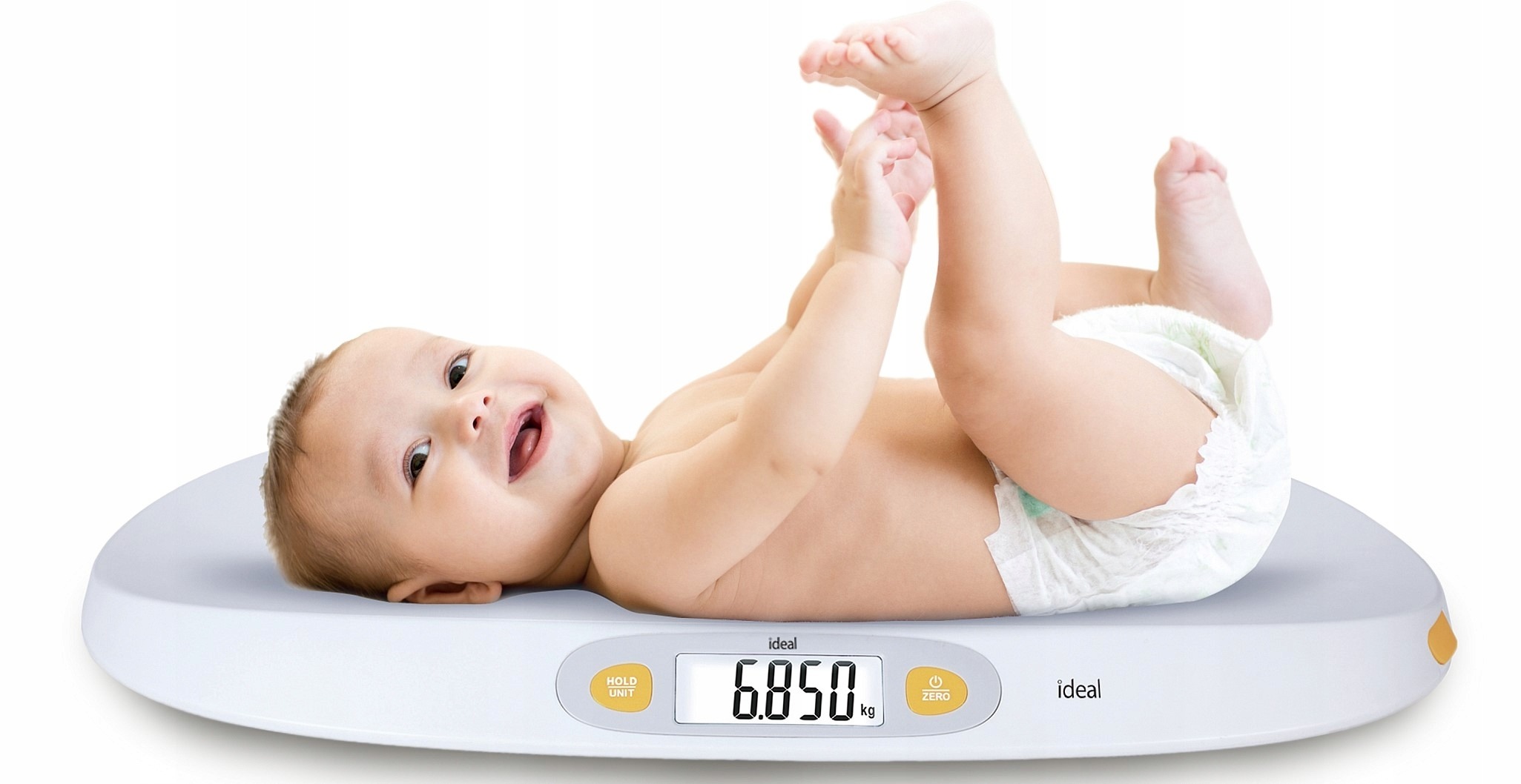 Elektronická detská váha IDEAL IZ9102 do 25 kg s presnosťou 5 g, LCD displejom a aplikáciou
