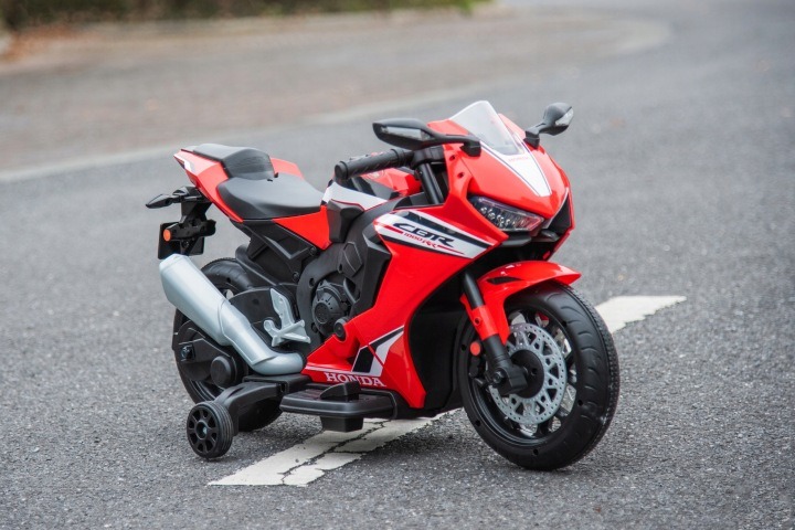 Detská elektrická motorka Honda CBR 12V s LED svetlami a hudbou