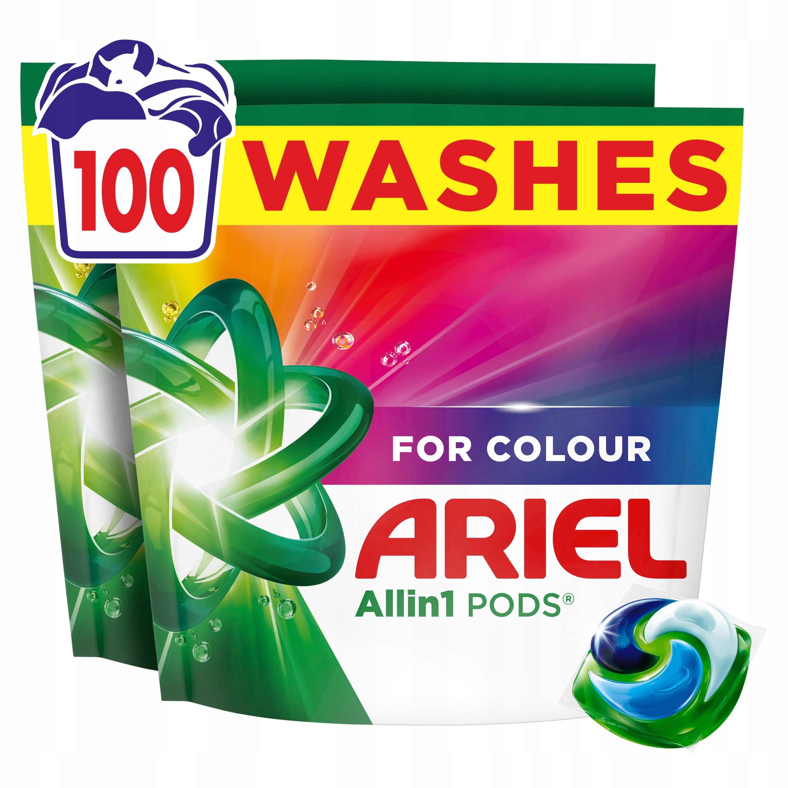 Ariel Allin1 PODS Color pracie kapsuly na farebnú bielizeň 2×50 ks – 100 praní