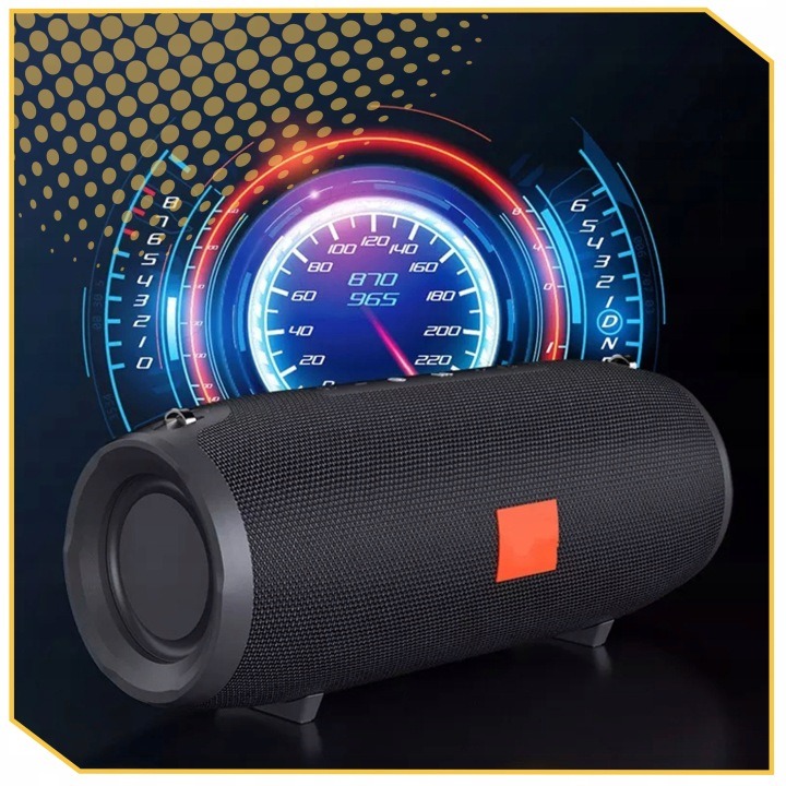 Bluetooth reproduktor 40 W FM rádio powerbanka IPX7 basy 3600 mAh popruh čierny prenosný