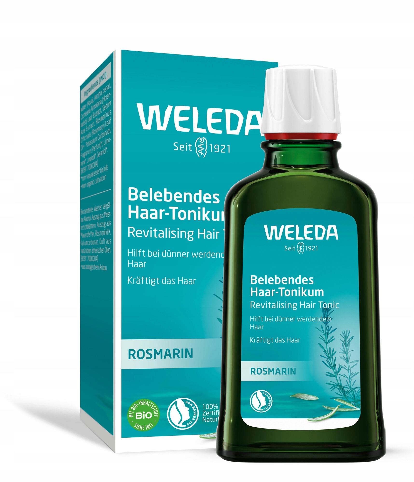 Weleda rozmarínové vlasové tonikum 100 ml – prírodná starostlivosť proti vypadávaniu vlasov