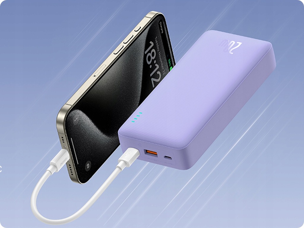 Powerbanka Baseus Airpow 20000 mAh 20 W PD USB-C USB-A 74 Wh s káblom