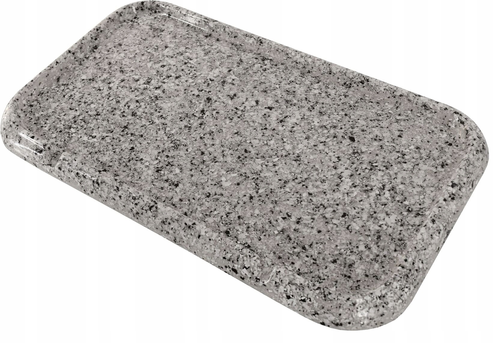 Náhrobná podložka 42,5 × 24 cm – živicová kamenná tácka pod sviečky a vázy s odvodom vody