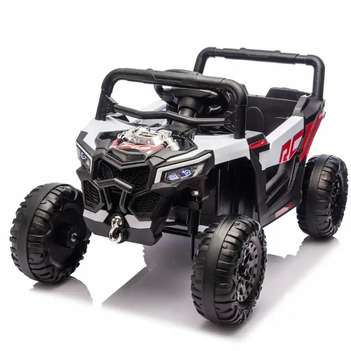 Detská elektrická Buggy UTV Joy4kids 4x4 12V 7Ah, 4 motory, LED svetlá, kožené sedadlo a diaľkové ovládanie