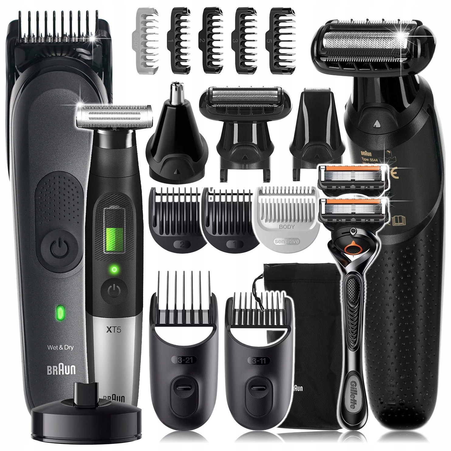 BRAUN Series 7 LIMITED Zastrihávač brady, nosa a uší, holiaci strojček, MGK7XT
