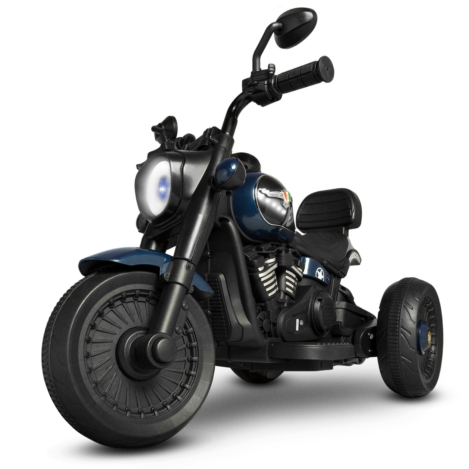 Detská elektrická motorka Joy4kids 12V 90W s LED svetlami, hudbou a tlmičmi nárazov