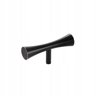 Kľučka dverí - 1pc nový štýl dlhá prútová skrinka Solid Brass Black D