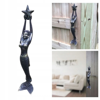 Kľučka dverí - 1pc retro manermaid rukoväť s skrutkovou skrinkou Cabather C