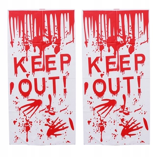 Čalúnenie dverí - 2 Halloween Party Horror Decor Stickers