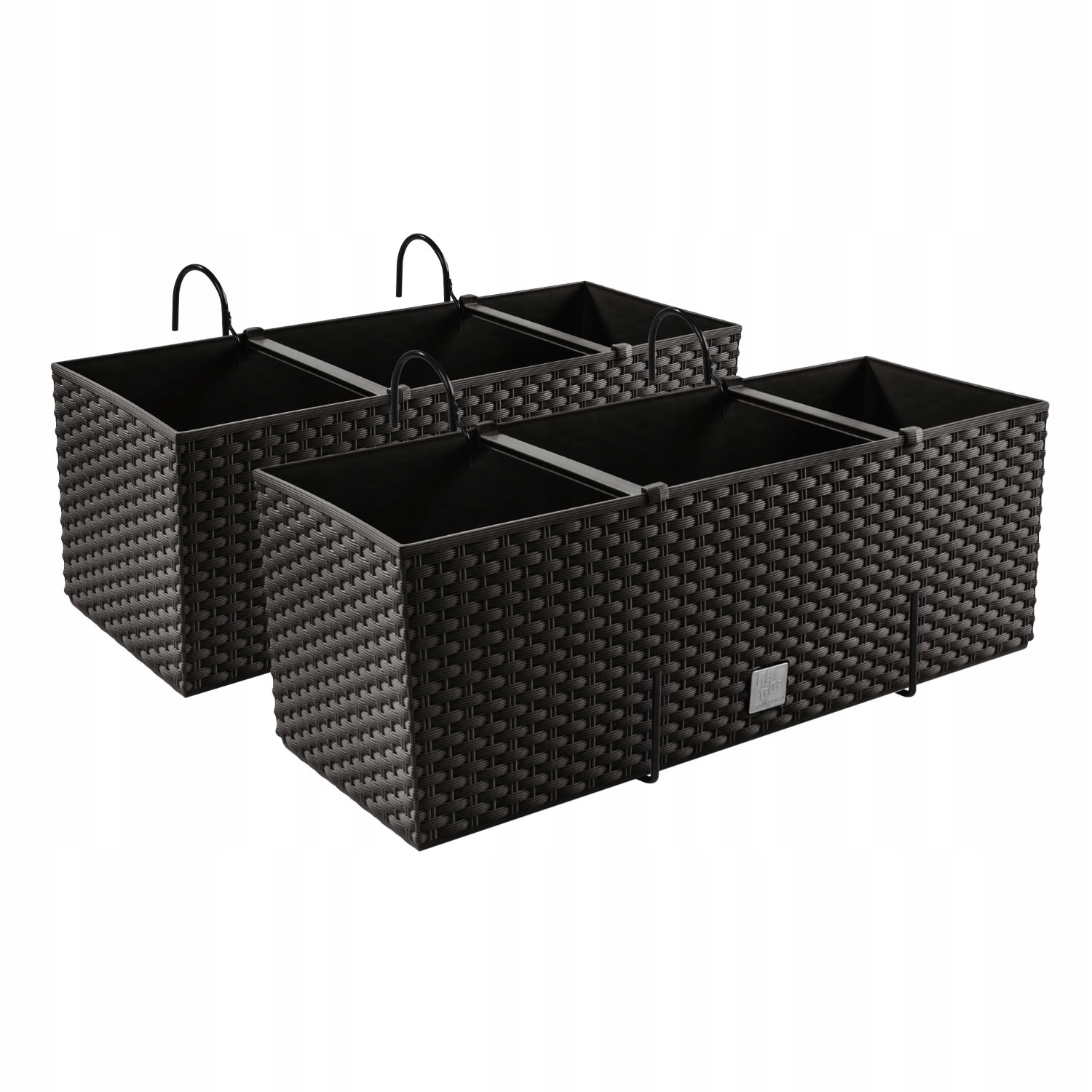 Prosperplast kvetináč 103 cm x 19,5 x 18,5 cm plastový odtieň hnedej a béžovej