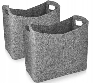Stojan na drevo - 2x Celkový kôš pre drevené časopisy 40x23x39cm