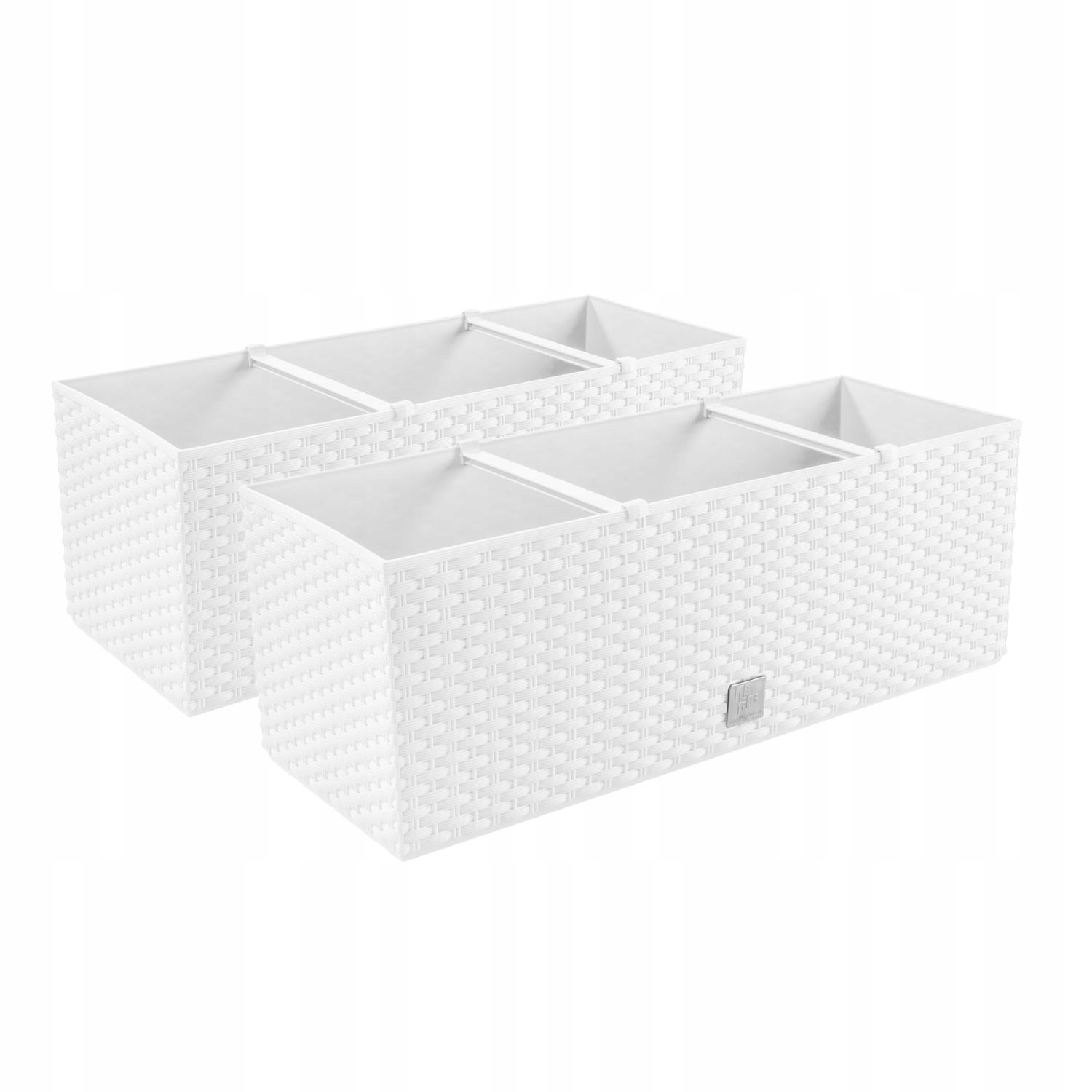 Kvetináč Prosperplast 103 cm x 19,5 x 18,5 cm plastový biely
