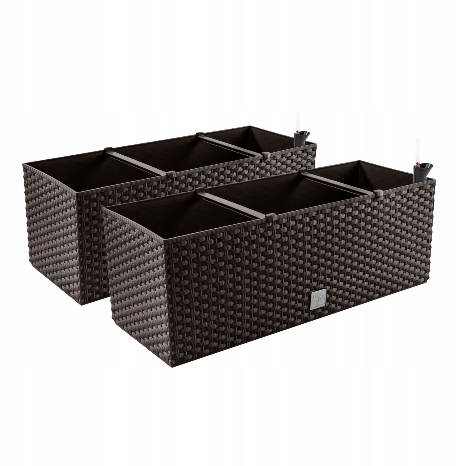 Kvetináč Prosperplast 60 cm x 25 x 24 cm plastový odtieň hnedej a béžovej