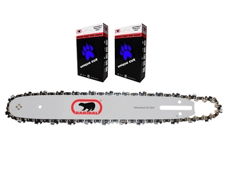 Vodiaca lišta na pílu - 2x reťaz + vodiaca lišta pre pílu Oleo-Mac GSH400