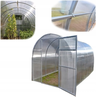 Skleník - 2x2 ZÁHRADA ZÁHRADNÝ POLYKARBONÁT 2m x 2m GALVANIZOVANÝ