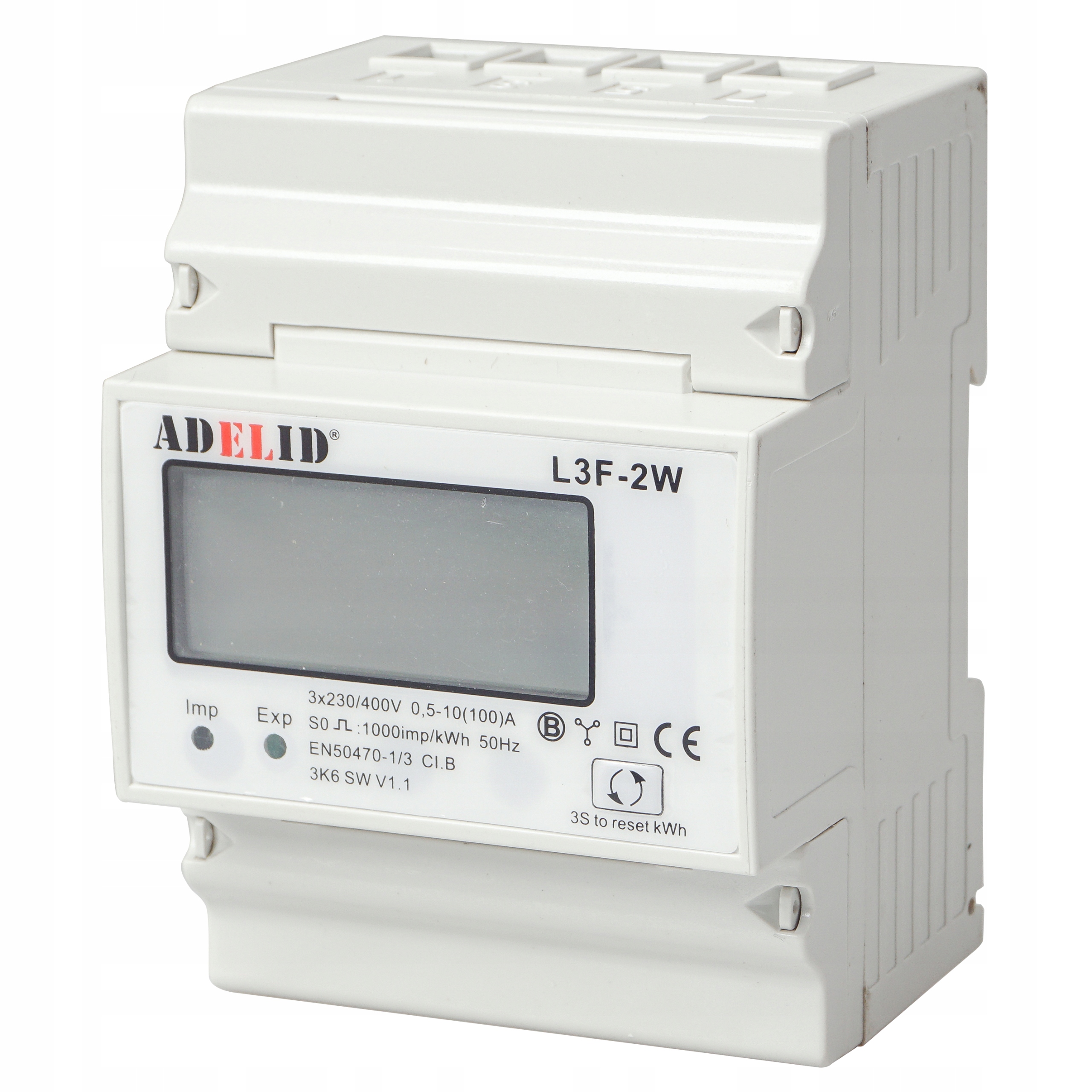 Počítadlo Adelid 400 V IP20 100 A
