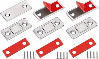 Zámok na dvere -  3x MAGNETICKÁ ZÁPADKA MAGNET ZÁMKU DVERÍ SKRIŇKY