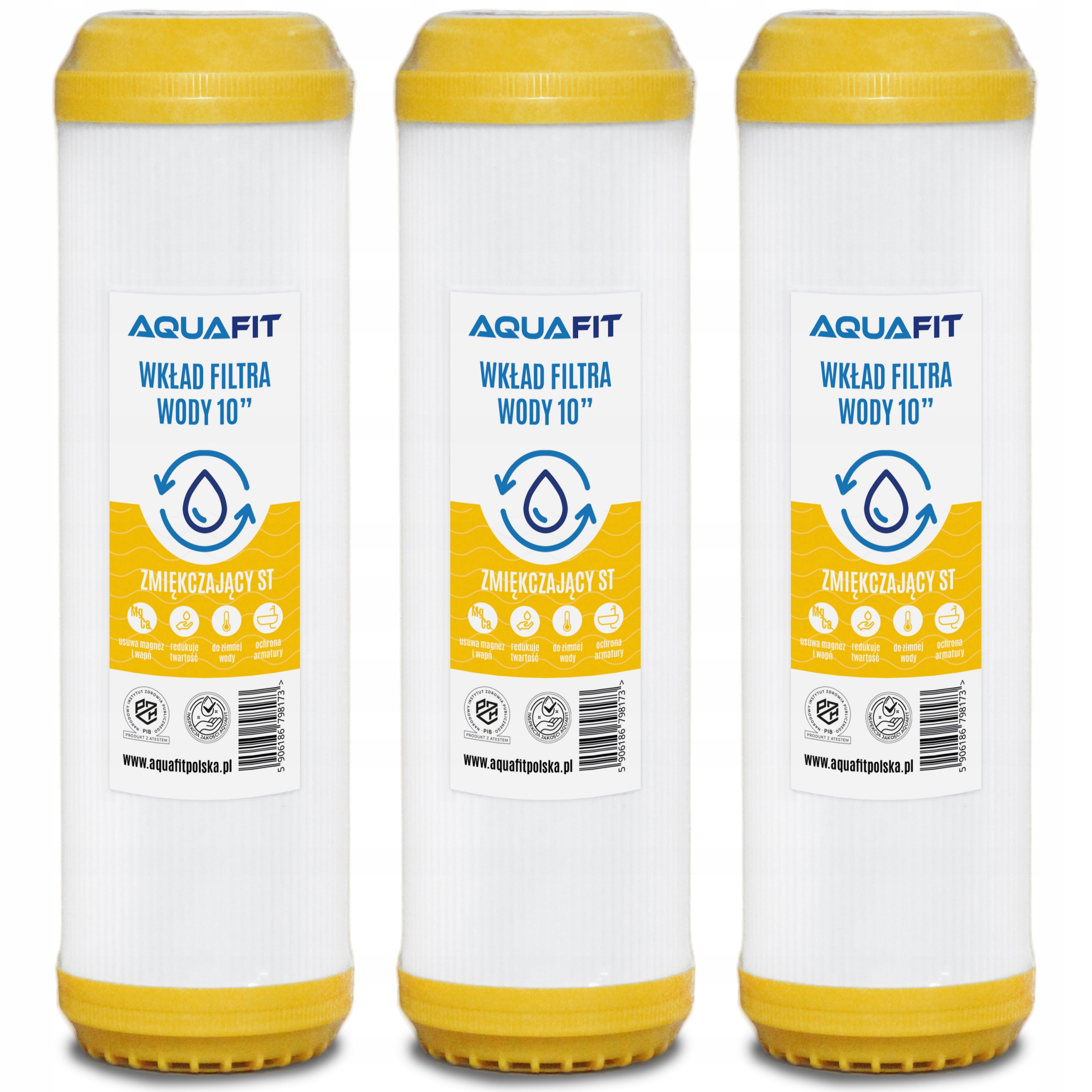 Filtračná vložka Aquafit Filtračná vložka na vodu 10 palcov Zmäkčovanie vody ST 1 l