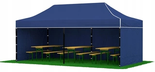 Predajný stan, altánok - 3x6 m komerčný stanový záhradný stanový pavilón
