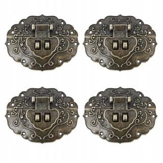 Závesy, pánty -  4 kusy zámok drevenej skrinky Klamra Box Locks