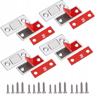 Zámok na dvere -  4 x Magnetický zámok pre dvere spadnutia