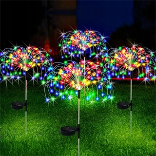 Solárna zapichovacia záhradná lampa - Galrer vstavaná solárna lampa 105 cm 4 ks.