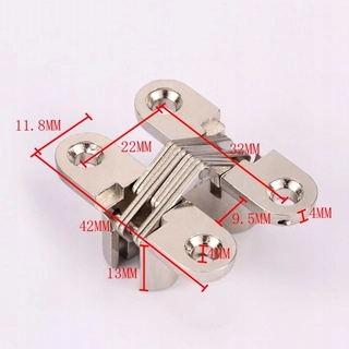 Závesy, pánty -  4pcs neviditeľný skrytý krížový dvere v hlavni