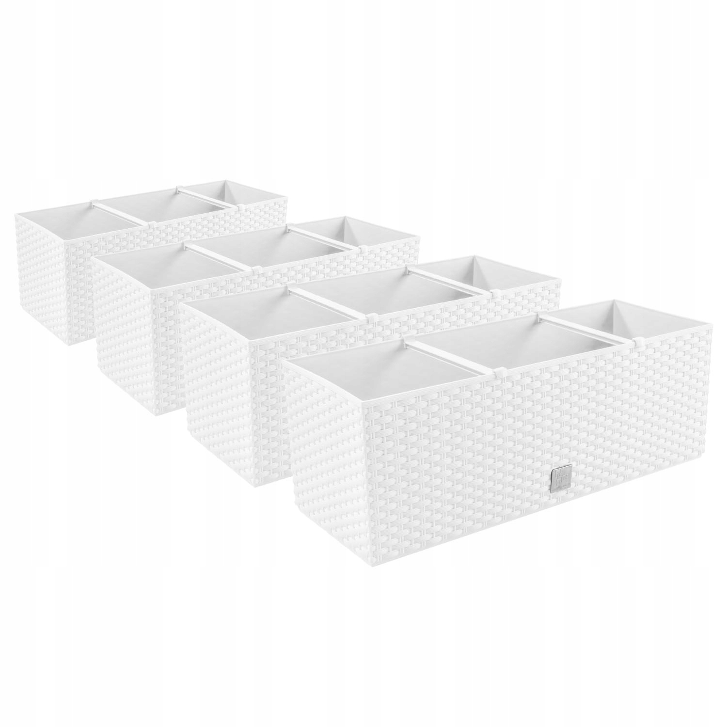 Kvetináč Prosperplast 206 cm x 19,5 x 18,5 cm plastový biely