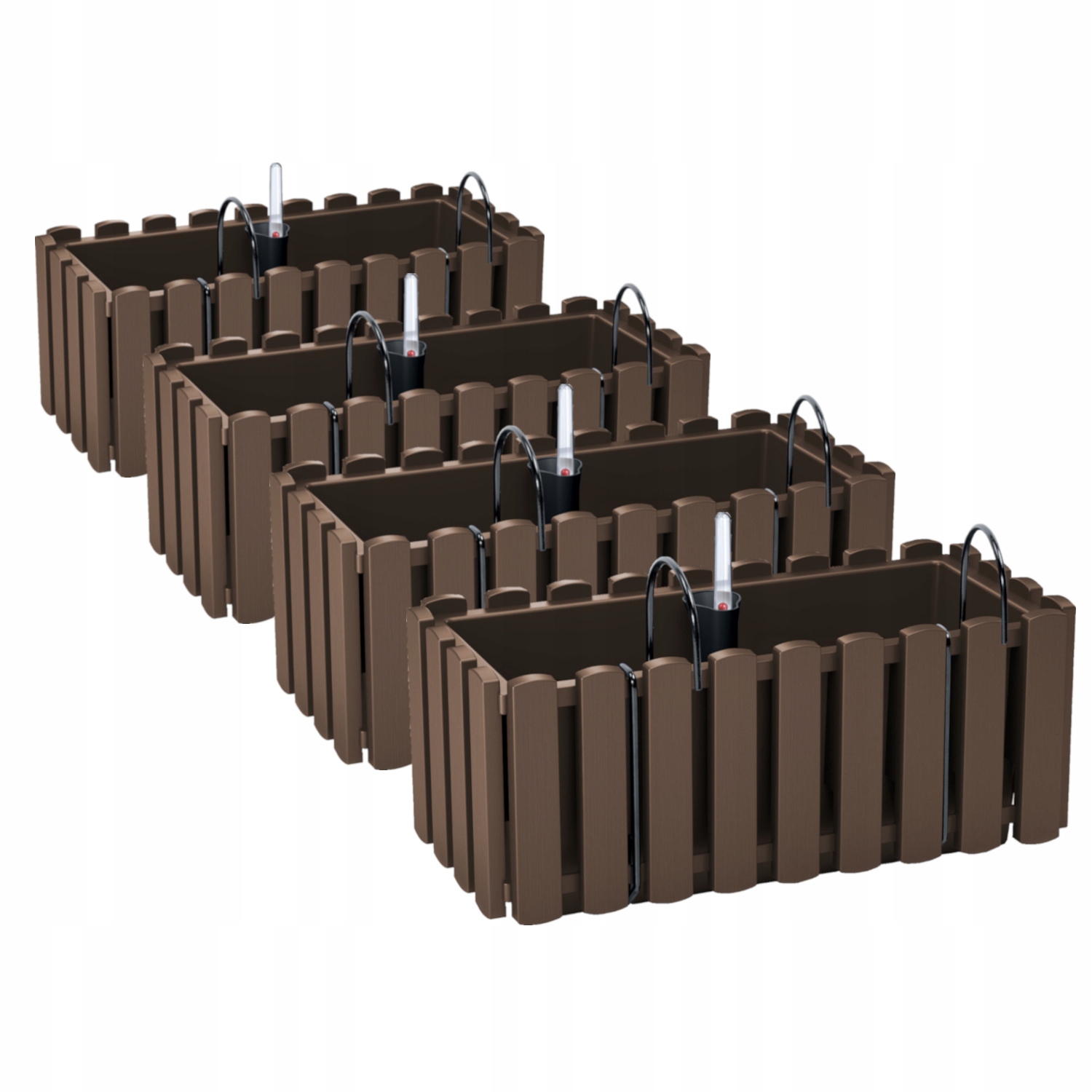 Kvetináč Prosperplast 38 cm x 18 x 16,2 cm priemer 38 cm plast odtiene sivej a striebornej