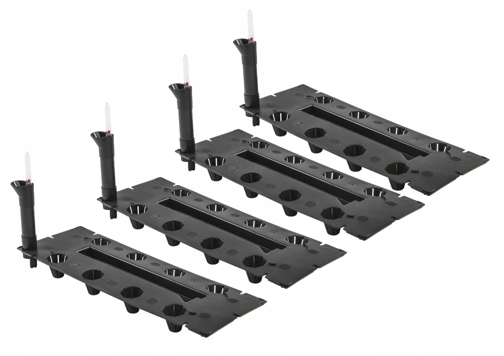 Kvetináč Prosperplast 206 cm x 18 x 4 cm čierny plast