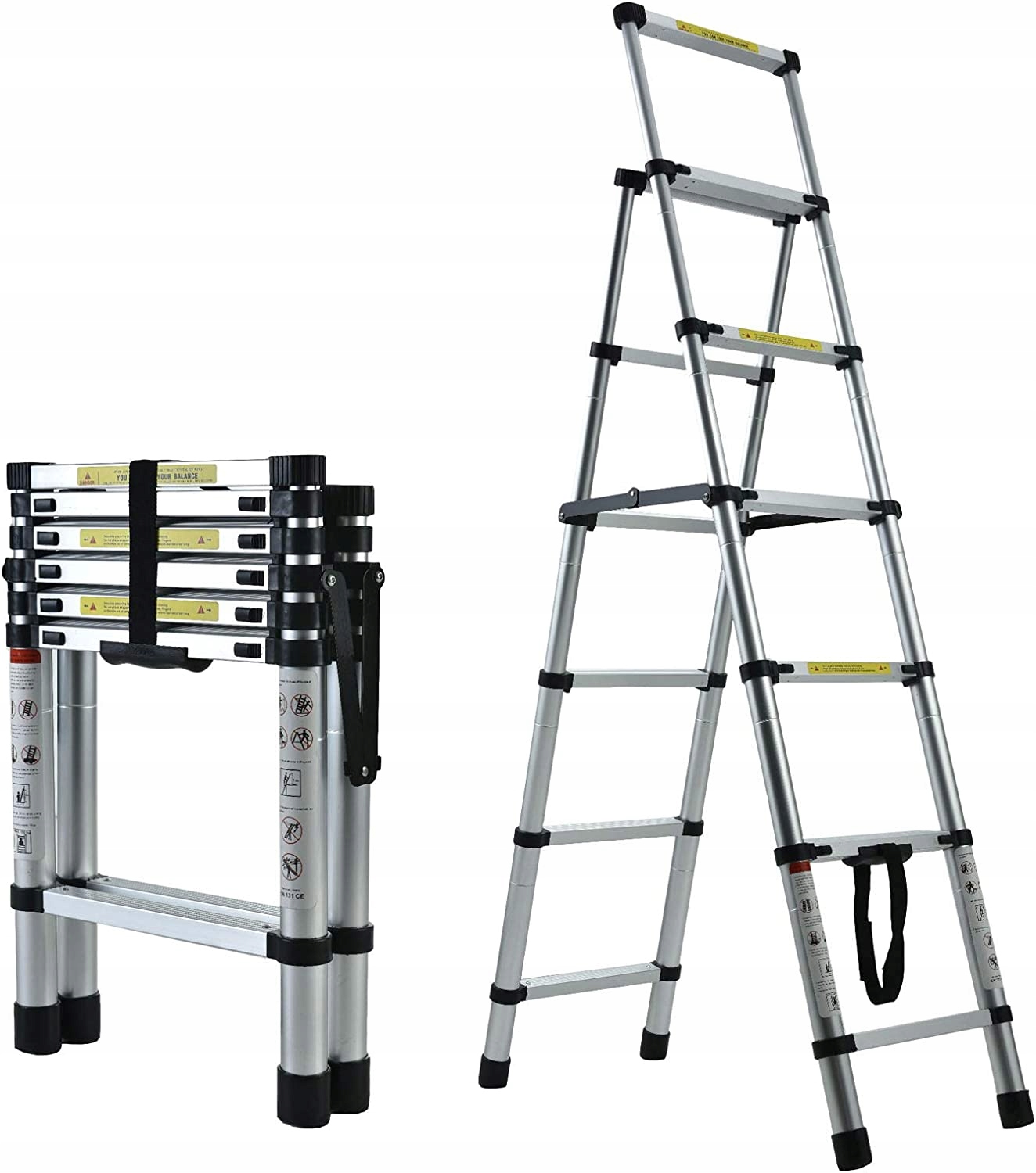 DayPlus rebrík 2 m hliníkový 7 až 150 kg