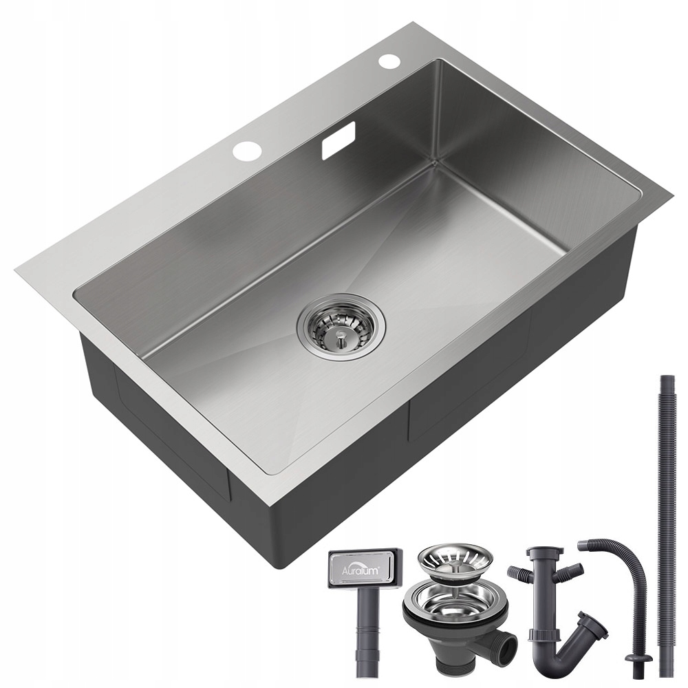 Jednomiskový drez Auralum.Nerezový drez.Inox oceľ