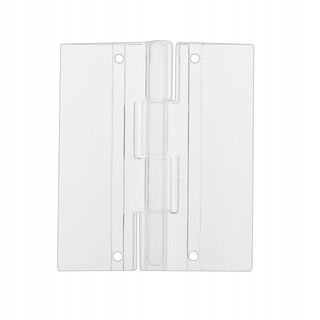 Závesy, pánty - 6x akrylové závesy dverí pre dvere šatníka 45x38 mm
