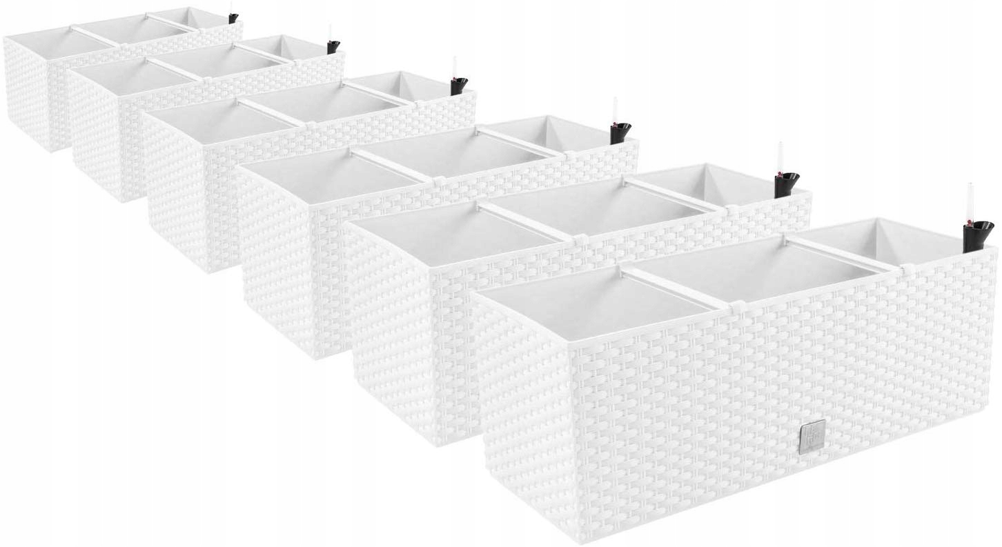 Kvetináč Prosperplast 309 cm x 19,5 x 18,5 cm plastový biely