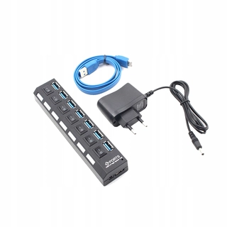 Podlahové kúrenie - 7-Port USB Hub 3.0 High-Speed prenosu dát Porty