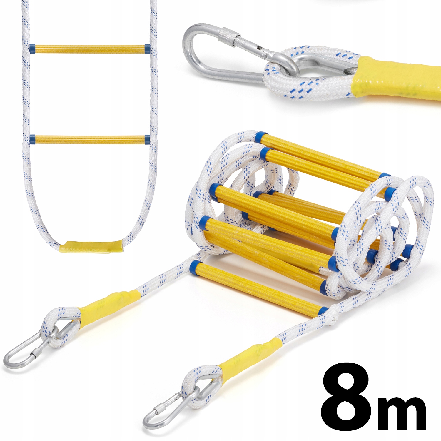 Vyšší rebrík 9 m PVC 1 do 250 kg