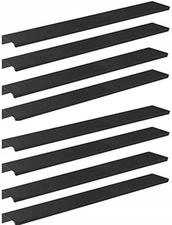 Kľučka dverí - 8ks 300 mm/11,8 palca Čierny zadný držiak prsty