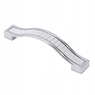 Kľučka dverí - 96/160 mm strieborný/čierny zinok