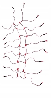 Záhradné ihrisko - Sieť na šplhanie Allforbaby 3056, červená, 200x75 cm