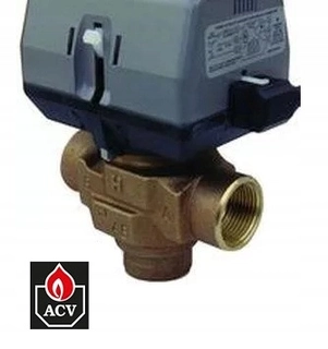 Hlavica, ventíl - ACV trojcestný ventil + Honeywell 3/4 drive "