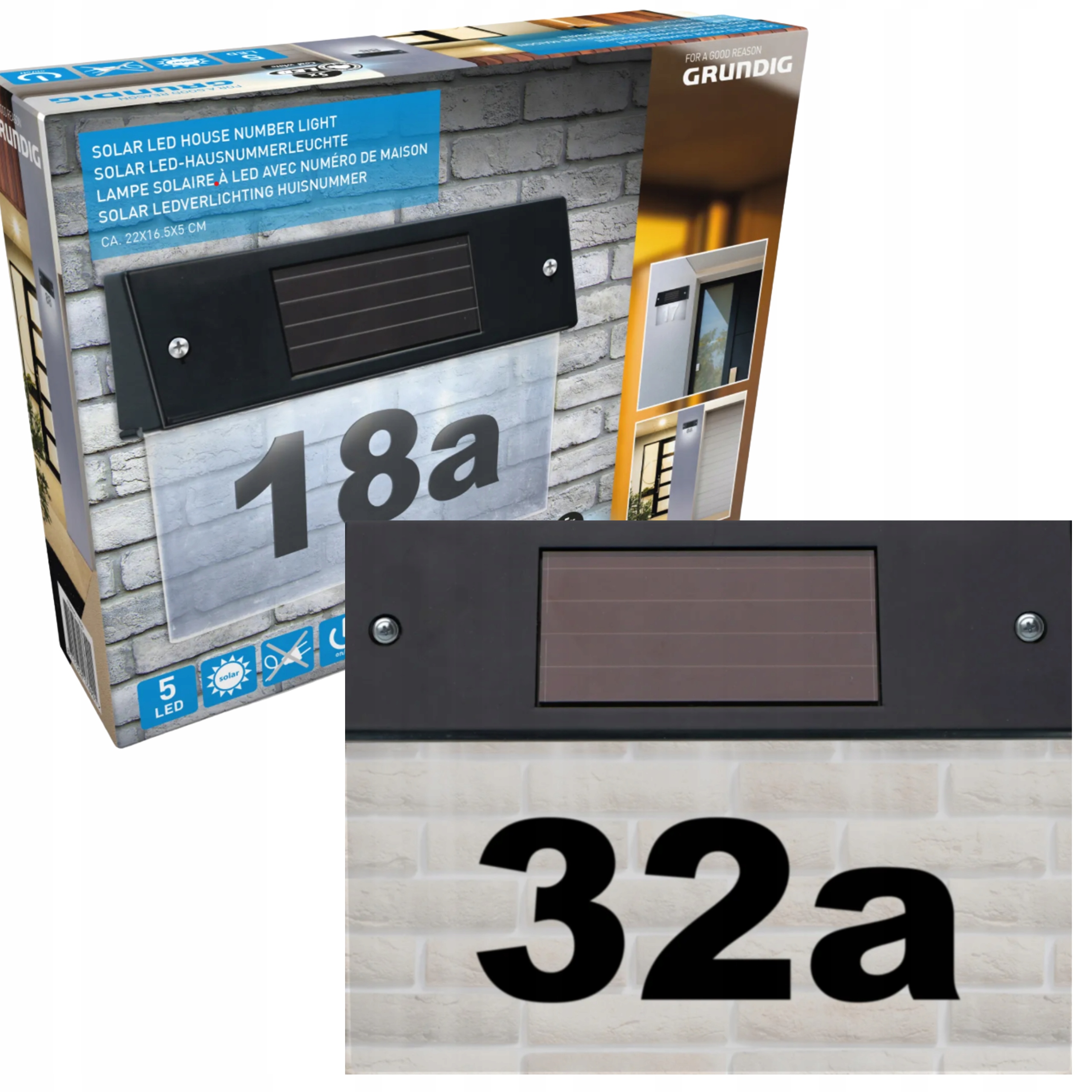 Grundig domček číslo 22 x 16,5 cm