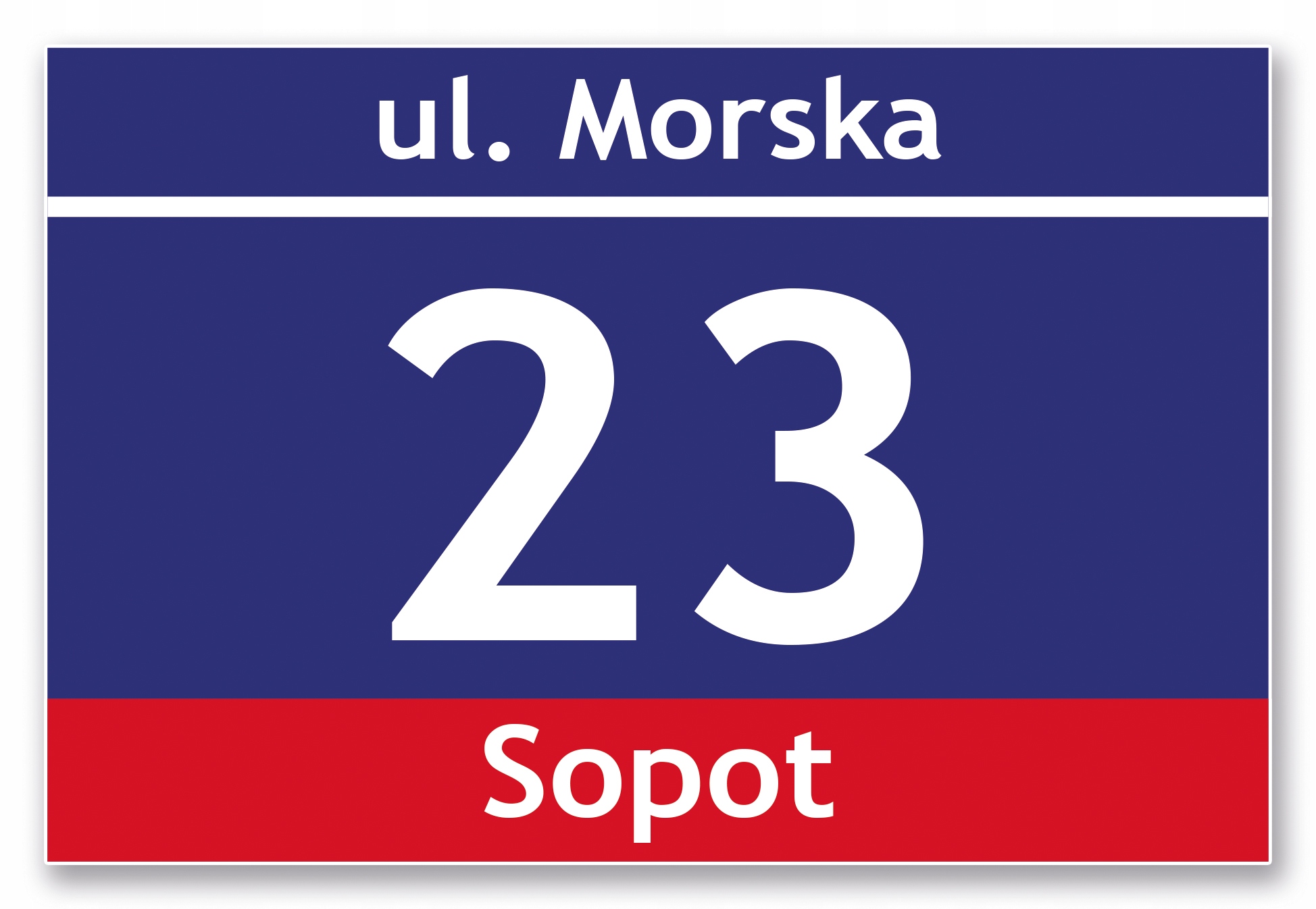 Číslo domu BigRzeczy 30 x 20 cm