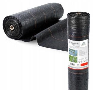 Agrotextília - Poľnohospodárska mulčovacia tkanina (proti burine) Agromen čierna 110 x 10000 cm 90 g/m²