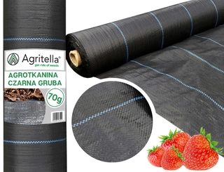 Agrotextília - Agrotextilné mulčovanie (proti burine) Rolmarket čierny 60 x 5000 cm 70 g/m²
