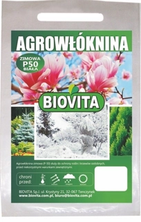 Tkanina, fólia - Zimný agrotextil P-50 biely, hrubý 1,6 x 20 m